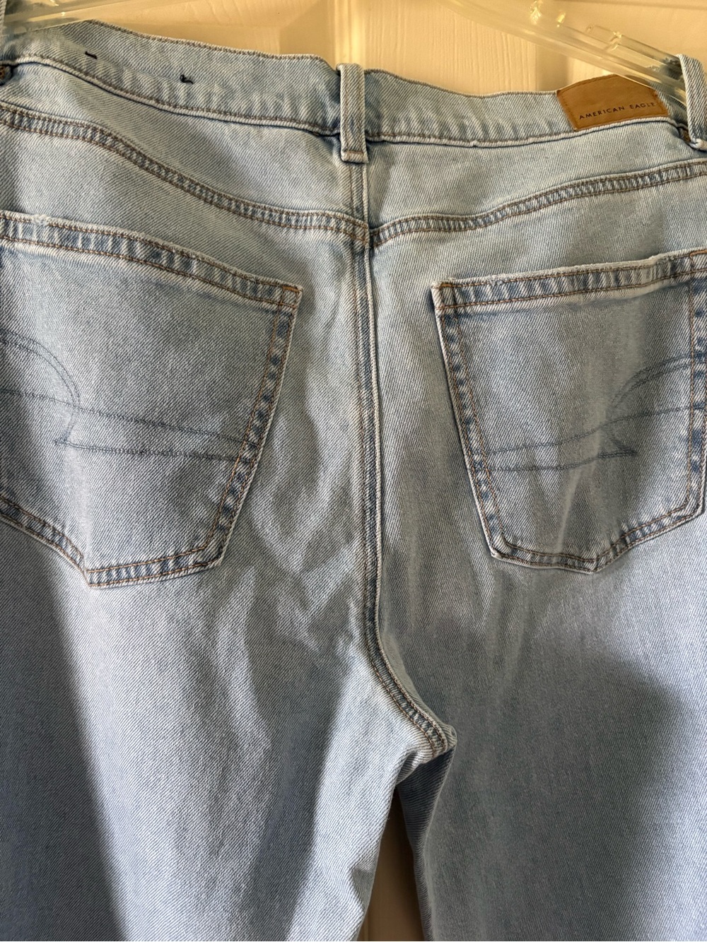 American Eagle Super High Rise Straight Long Jeans - Picture 3 of 6